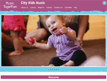 Tablet Screenshot of citykidsmusic.com